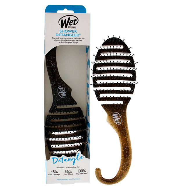 Wet Brush Shower Detangler Brush - Black Glitter by Wet Brush for Unisex - 1 Pc Hair Brush