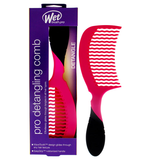Wet Brush Pro Detangling Comb - Pink by Wet Brush for Unisex - 1 Pc Comb