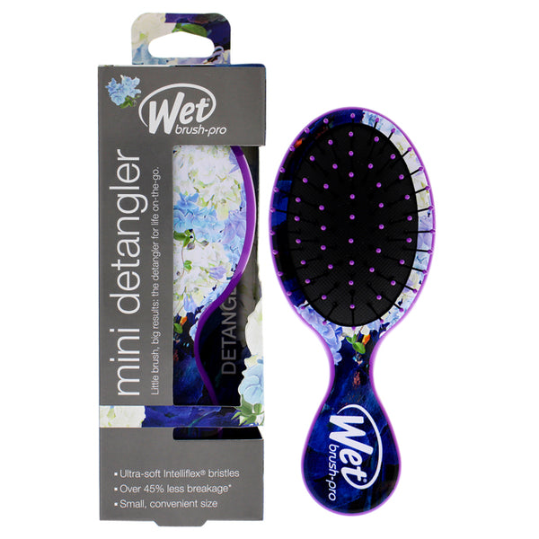 Wet Brush Pro Mini Detangler Hyper Floral Brush - Purple by Wet Brush for Unisex - 1 Pc Hair Brush