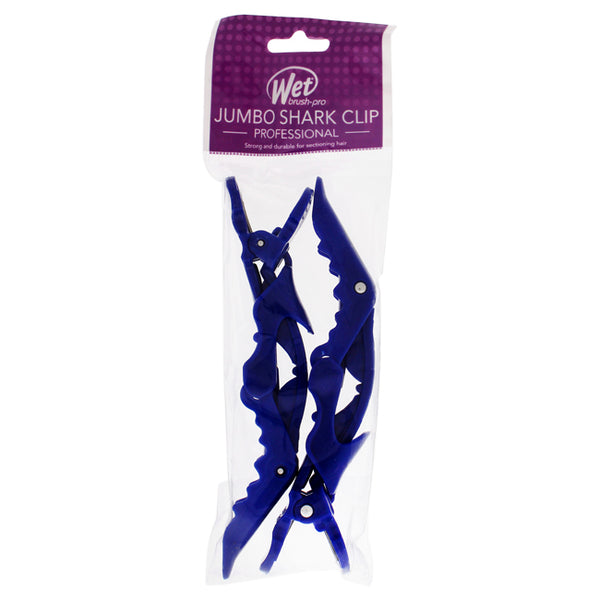 Wet Brush Jumbo Shark Clips - Blue by Wet Brush for Unisex - 2 Pc Hair Clips