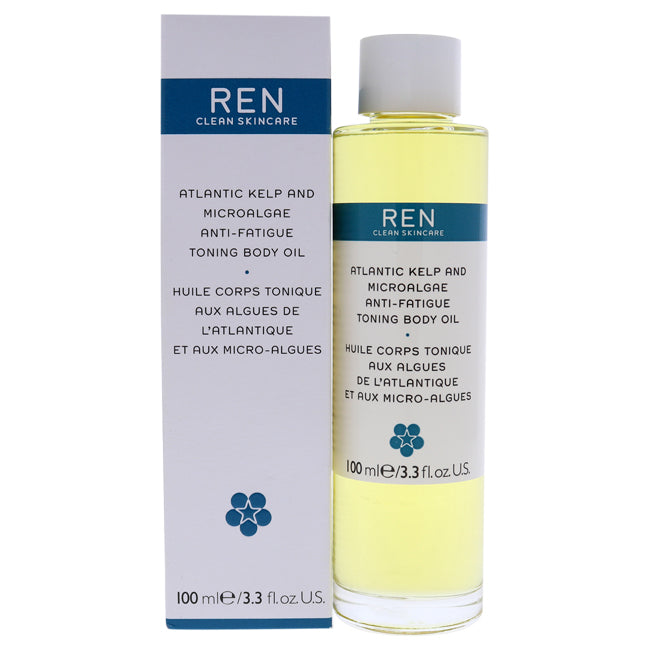 REN Atlantic Kelp and Microalgae Anti-Fatigue Toning Body Oil by REN for Unisex - 3.3 oz Oil