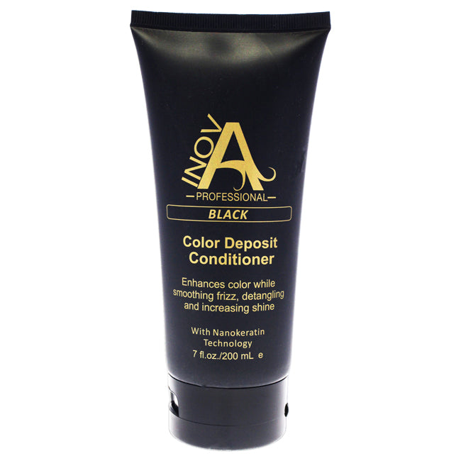 Inova Professional Color Deposit Conditioner - Black by Inova Professional for Unisex - 7 oz Conditioner