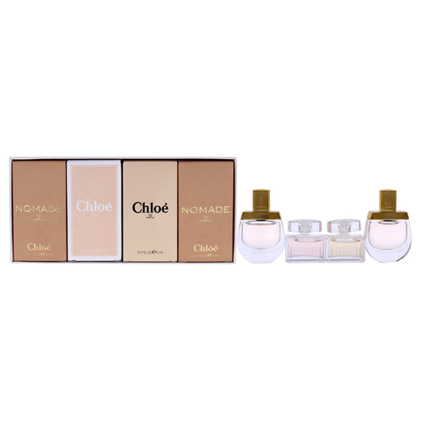 Chloe Chloe by Chloe for Women - 4 Pc Mini Gift Set 0.16oz Nomade EDP Spray, 0.16oz Chloe EDT Spray, 0.16oz Chloe EDP Spray, 0.16oz Nomade EDP Spray