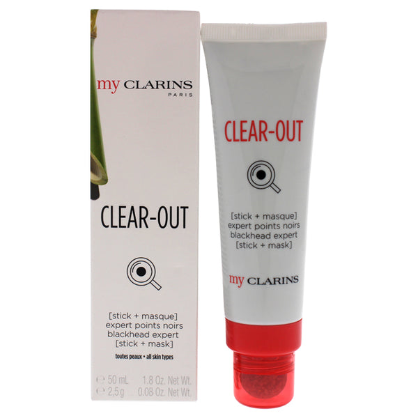 Clarins Clear-Out Blackhead Expert Stick And Mask by Clarins for Unisex - 1.8 oz Treatment