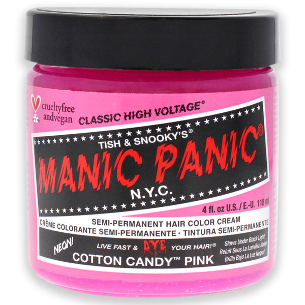 Manic Panic Classic High Voltage Hair Color - Cotton Candy by Manic Panic for Unisex - 4 oz Hair Color