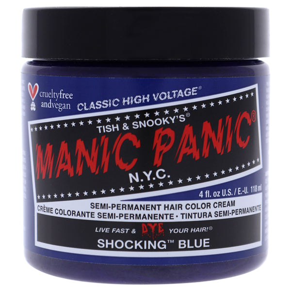 Manic Panic Classic High Voltage Hair Color - Shocking Blue by Manic Panic for Unisex - 4 oz Hair Color