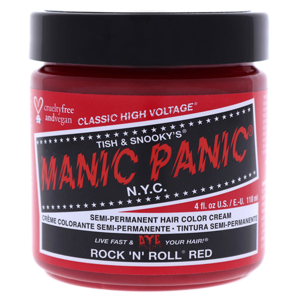 Manic Panic Classic High Voltage Hair Color - Rock N Roll Red by Manic Panic for Unisex - 4 oz Hair Color