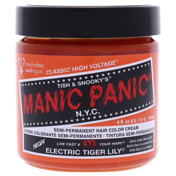 Manic Panic Classic High Voltage Hair Color - Electric Tiger Lily by Manic Panic for Unisex - 4 oz Hair Color