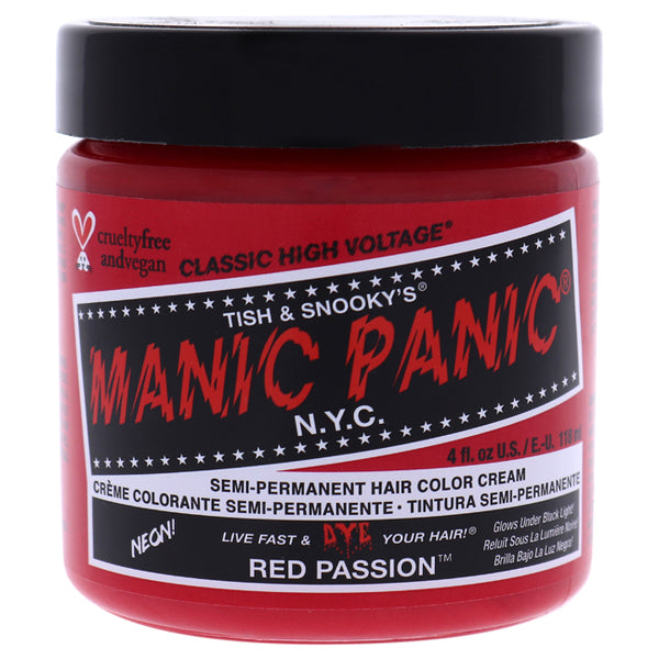 Manic Panic Classic High Voltage Hair Color - Red Passion by Manic Panic for Unisex - 4 oz Hair Color