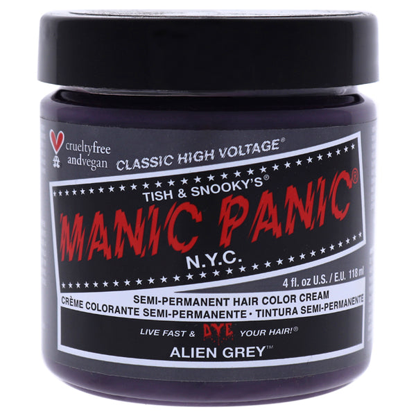 Manic Panic Classic High Voltage Hair Color - Alien Grey by Manic Panic for Unisex - 4 oz Hair Color