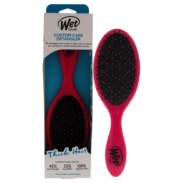 Wet Brush Custom Care Detangler Thick Hair Brush - Pink by Wet Brush for Unisex - 1 Pc Hair Brush