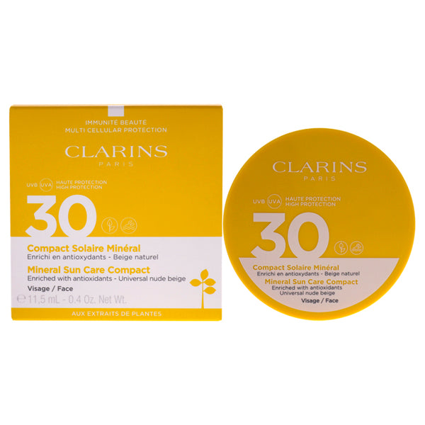 Clarins Mineral Sun Care Compact SPF 30 by Clarins for Unisex - 0.40 oz Sunscreen
