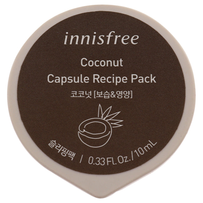 Innisfree Capsule Recipe Pack Mask - Coconut by Innisfree for Unisex - 0.33 oz Mask