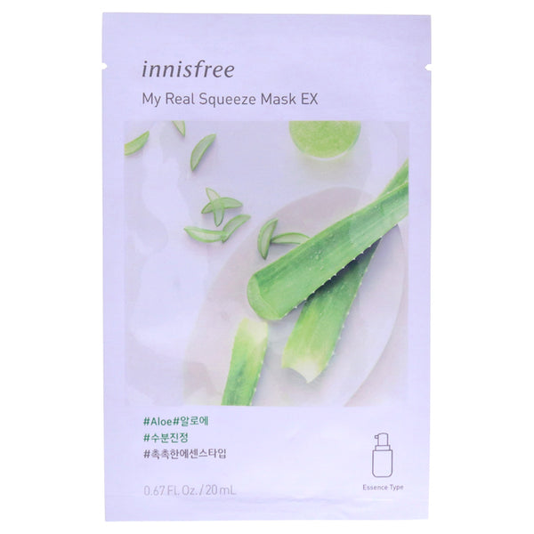Innisfree My Real Squeeze Mask - Aloe by Innisfree for Unisex - 0.67 oz Mask