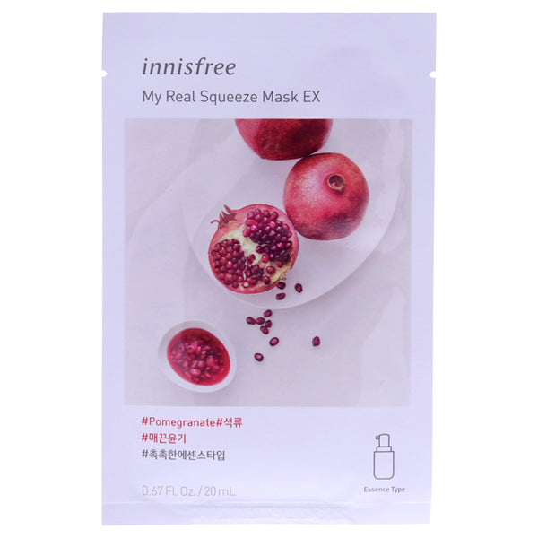 Innisfree My Real Squeeze Mask - Pomegranate by Innisfree for Unisex - 0.67 oz Mask