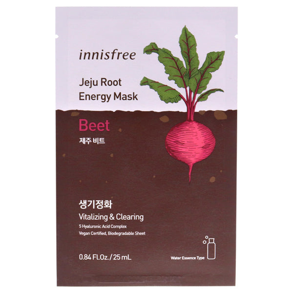 Innisfree Jeju Root Energy Mask - Beet by Innisfree for Unisex - 0.84 oz Mask