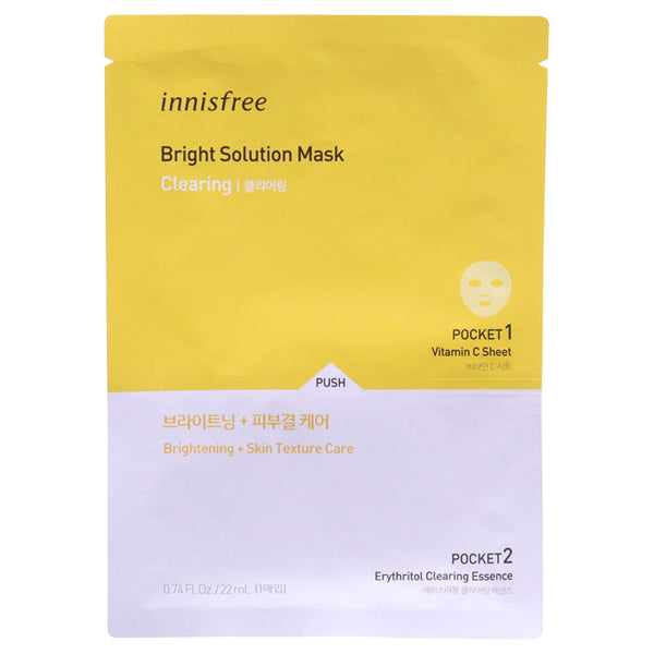 Innisfree Bright Solution Mask - Clearing by Innisfree for Unisex - 0.74 oz Mask