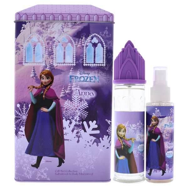 Disney Frozen Anna by Disney for Kids - 2 Pc Gift Set 3.4oz EDT Spray, 3.4oz Body Mist