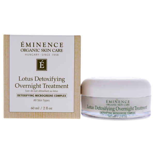 Eminence Lotus Detoxifying Overnight Treatment by Eminence for Unisex - 2 oz Treatment