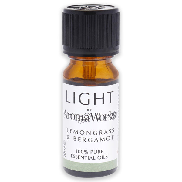 Aromaworks Light Essential Oil - Lemongrass and Bergamot by Aromaworks for Unisex - 0.33 oz Oil