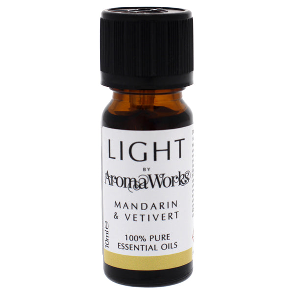 Aromaworks Light Essential Oil - Mandarin and Vetivert by Aromaworks for Unisex - 0.33 oz Oil