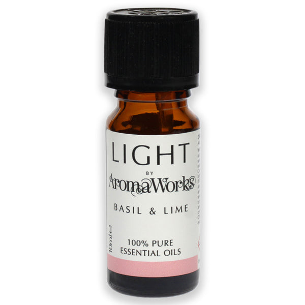 Aromaworks Light Essential Oil - Basil and Lime by Aromaworks for Unisex - 0.33 oz Oil