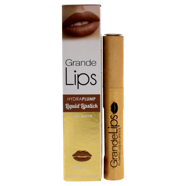 Grande Cosmetics GrandeLIPS Plumping Liquid Lipstick Semi Matte - River Clay by Grande Cosmetics for Women - 0.14 oz Lipstick