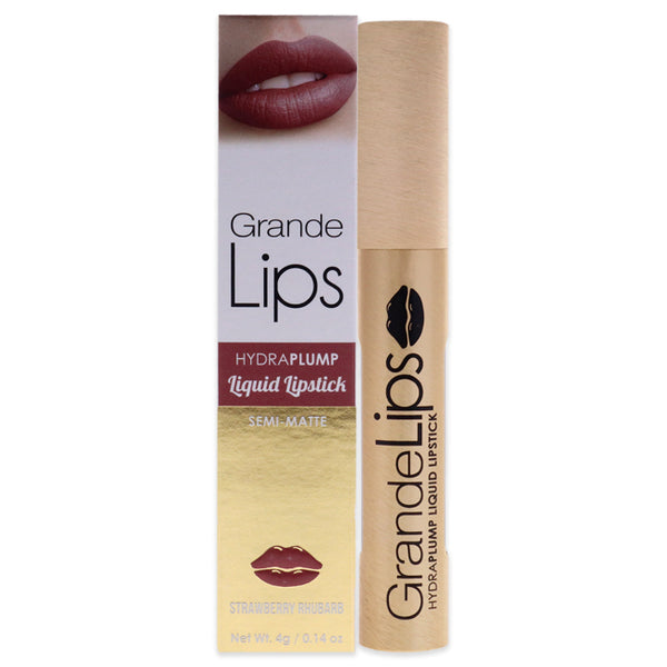Grande Cosmetics GrandeLIPS Plumping Liquid Lipstick Semi Matte - Strawberry Rhubarb by Grande Cosmetics for Women - 0.14 oz Lipstick