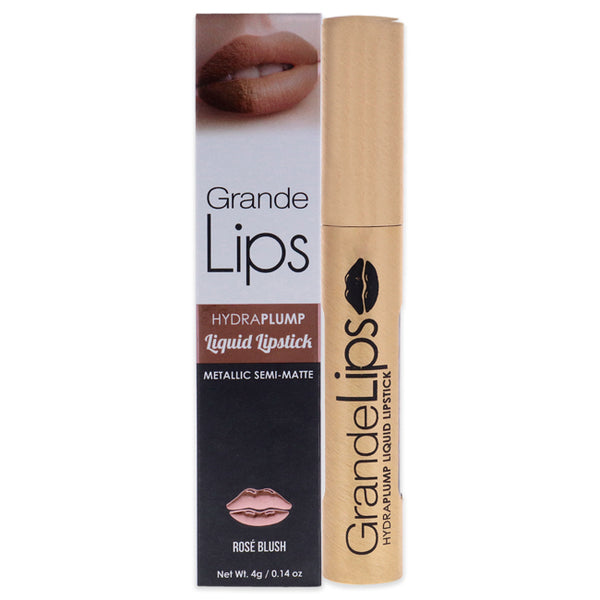 Grande Cosmetics GrandeLIPS Plumping Liquid Lipstick Metallic Semi Matte - Rose Blush by Grande Cosmetics for Women - 0.14 oz Lipstick