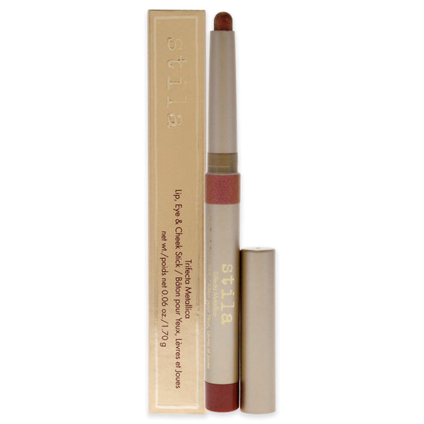 Stila Trifecta Metallica Lip Eye and Cheek Stick - Rose Gold by Stila for Women - 0.06 oz Makeup