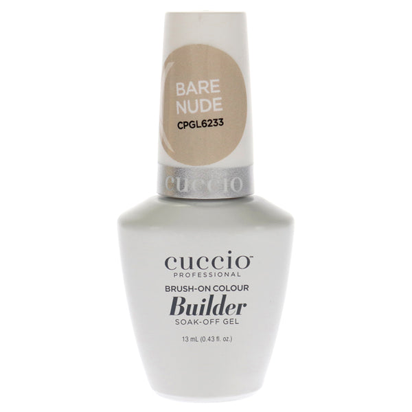 Cuccio Pro Brush-On Colour Builder Soak Off Gel - Bare Nude by Cuccio Pro for Women - 0.43 oz Nail Polish