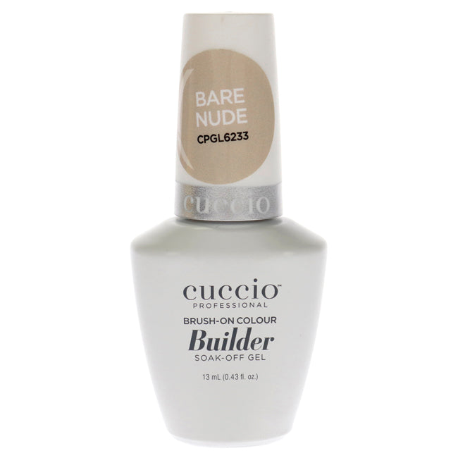 Cuccio Pro Brush-On Colour Builder Soak Off Gel - Bare Nude by Cuccio Pro for Women - 0.43 oz Nail Polish