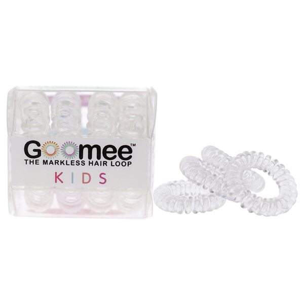 Goomee Kids The Markless Hair Loop Set - Glass Slipper by Goomee for Kids - 4 Pc Hair Tie