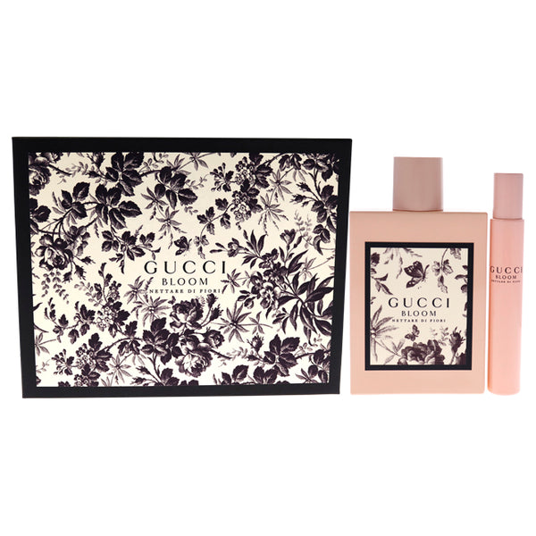 Gucci Bloom Nettare Di Fiori Intense by Gucci for Women - 2 Pc Gift Set 3.3oz EDP Spray, 0.25oz EDP Rollerball