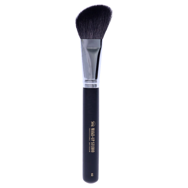 Make-Up Studio Blusher Brush Angle Shaped Goat Hair - 2 by Make-Up Studio for Women - 1 Pc Brush