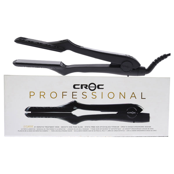  CROC The New Classic Infrared Flat Iron, Black, 1.5 Inch :  Beauty & Personal Care