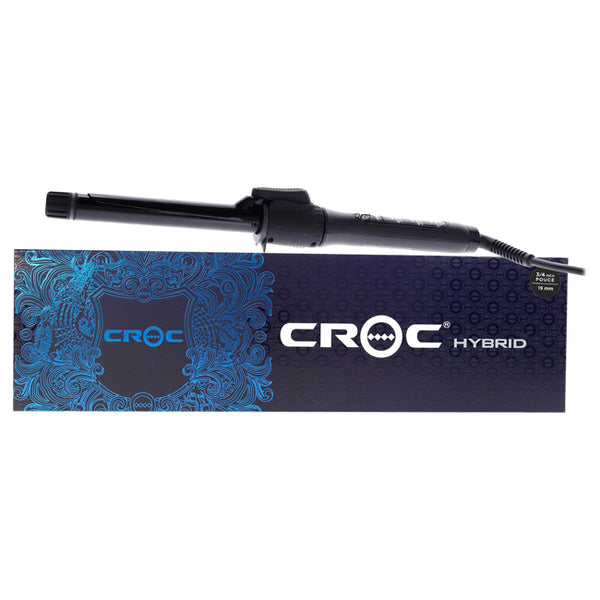 Croc Hybrid Curling Iron - Black by Croc for Unisex - 0.75 Inch Curling Iron