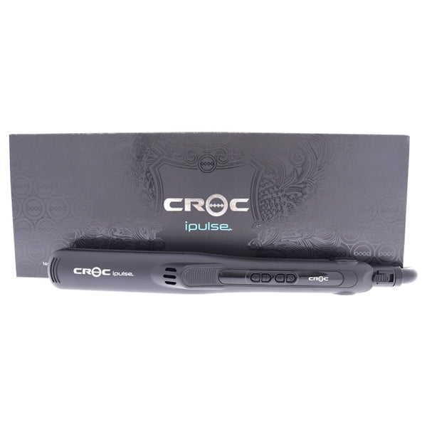Croc Ipulse 1 Flat Iron - Black by Croc for Unisex - 1.25 Inch Flat Iron
