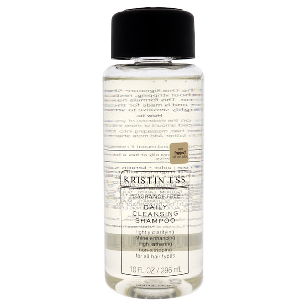 Kristin Ess Fragrance Free Daily Cleansing Shampoo by Kristin Ess for Unisex - 10 oz Shampoo
