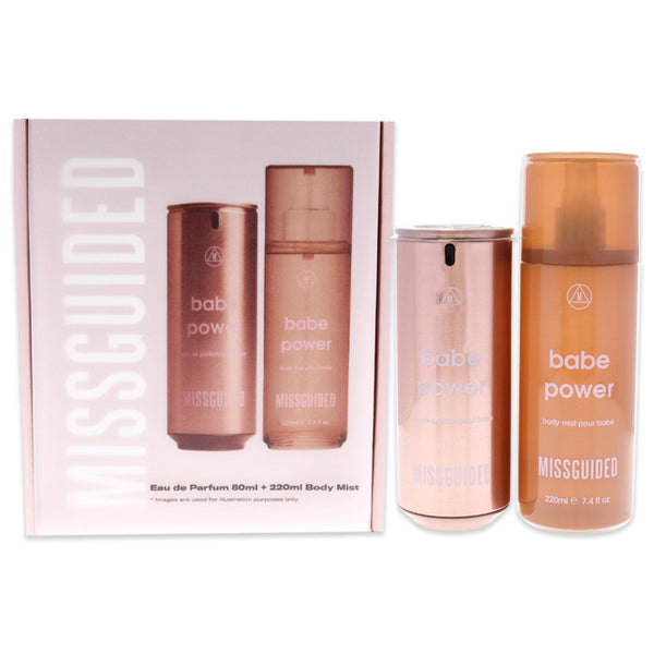 Missguided Babe Power by Missguided for Women - 2 Pc Gift Set 2.7oz EDP Spray, 7.4oz Body Mist