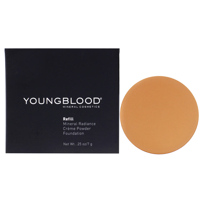 Youngblood Mineral Radiance Creme Powder Foundation - Tawnee by Youngblood for Women - 0.25 oz Foundation(Refill)