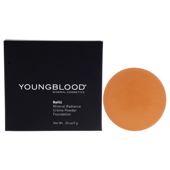 Youngblood Mineral Radiance Creme Powder Foundation - Toffee by Youngblood for Women - 0.25 oz Foundation(Refill)