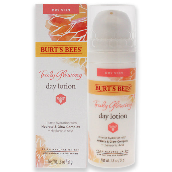 Burts Bees Truly Glowing Day Lotion - Dry Skin by Burts Bees for Unisex - 1.8 oz Moisturizer