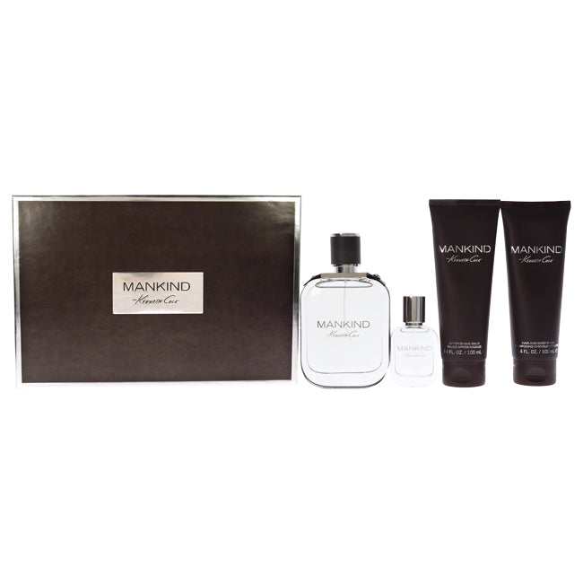 Kenneth Cole Kenneth Cole by Kenneth Cole for Men - 4 Pc Gift Set 3.4oz EDT Spray, 0.5oz EDT Spray, 3.4oz Hair and Body Wash, 3.4oz After Shave Balm