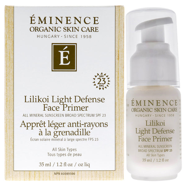 Eminence Lilikoi Light Defense Face Primer SPF 23 by Eminence for Unisex - 1.2 oz Primer