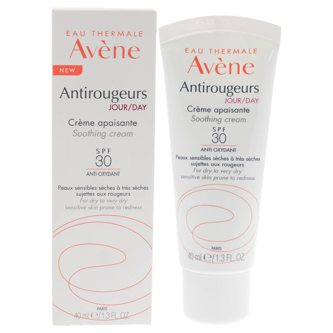 Avene Antirougeurs Day Sothing Cream SPF 30 by Avene for Unisex - 1.3 oz Cream