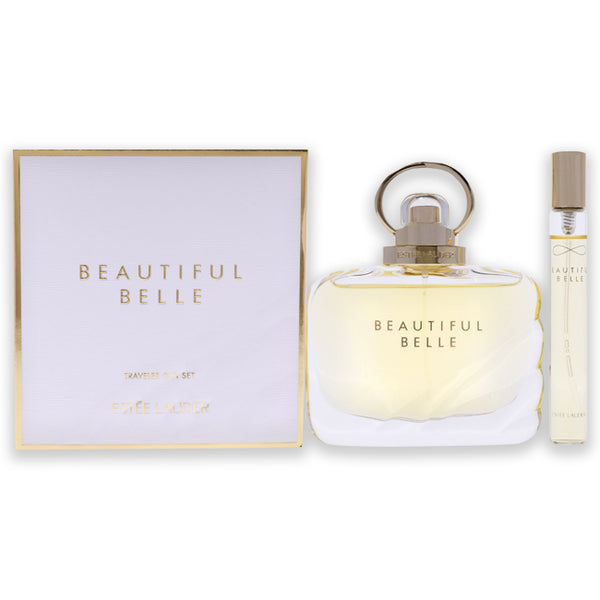 Estee Lauder Beautiful Belle by Estee Lauder for Women - 2 Pc Gift Set 1.7oz EDP Spray, 0.25oz Atomizer Travel EDP Spray