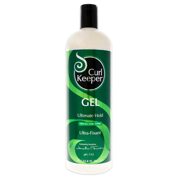 Curl Keeper Ultimate Hold with Frizz Control Gel by Curl Keeper for Unisex - 33.8 oz Gel
