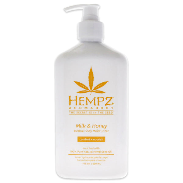 Hempz AromaBody Milk and Honey Herbal Body Moisturizer by Hempz for Unisex - 17 oz Moisturizer