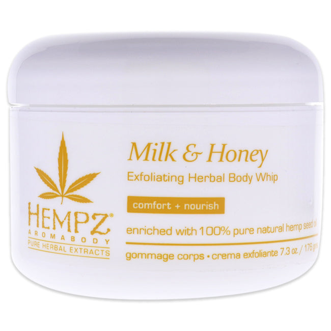 Hempz AromaBody Milk and Honey Herbal Body Exfoliating Whip by Hempz for Unisex - 7.3 oz Body Cream